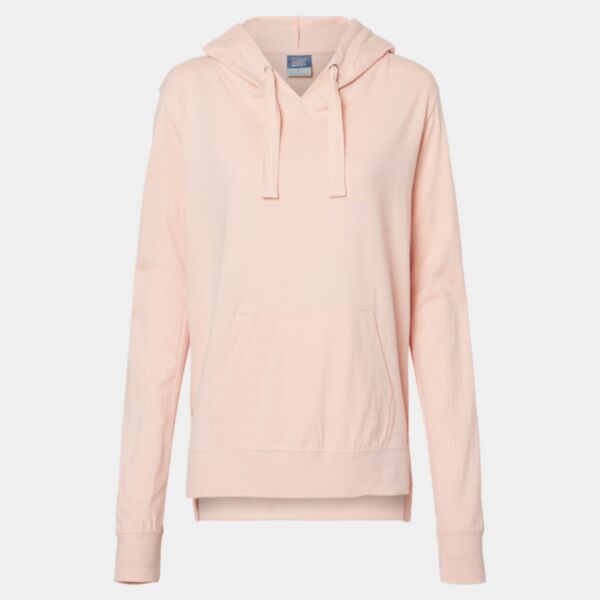 Women's Sueded Jersey Hooded Sweatshirt Thumbnail