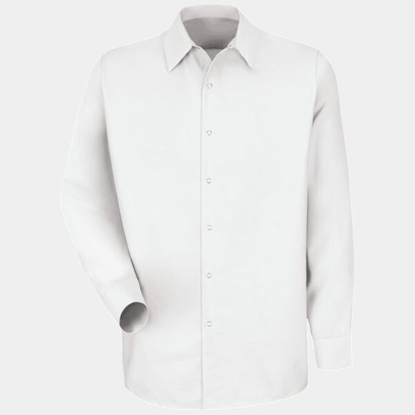 Men's Specialized Pocketless Poplin Long Sleeve Work Shirt Thumbnail