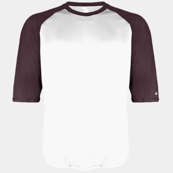Men's B-Core Three-Quarter Sleeve Baseball T-Shirt Thumbnail