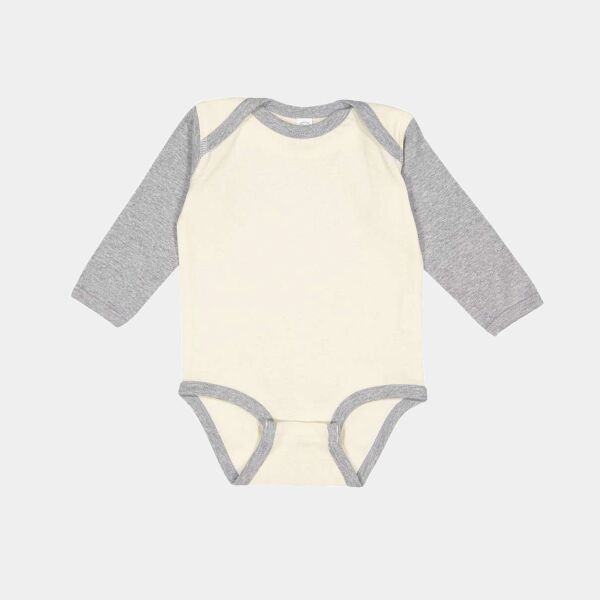 Infant Long Sleeve Baby Rib Bodysuit Thumbnail