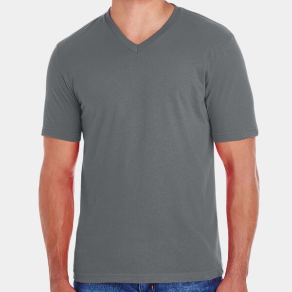 Unisex Fine Jersey Classic V-Neck Tee Thumbnail