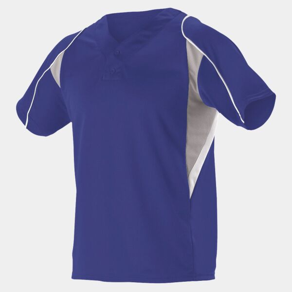 Youth Two Button Henley Baseball Jersey Thumbnail