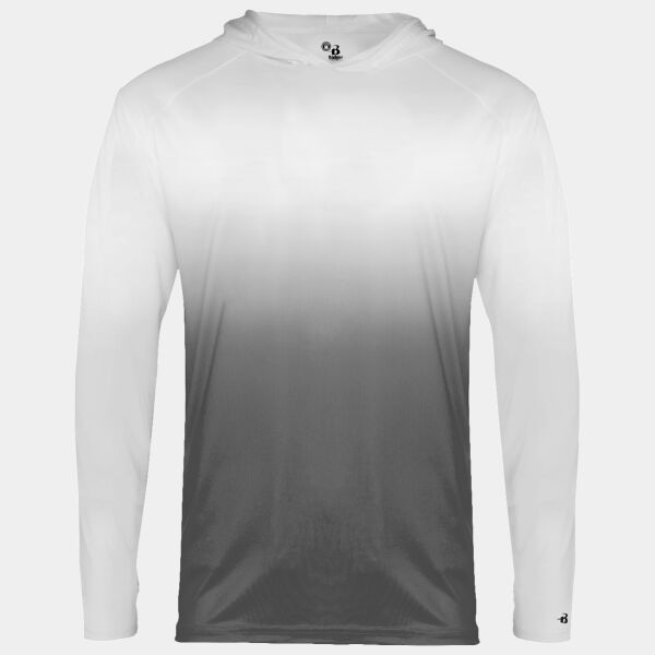 Youth Ombre Hooded Long Sleeve T-Shirt Thumbnail
