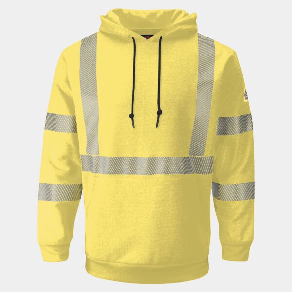 Men's Tall Hi-Visibility Hooded Sweatshirt Thumbnail